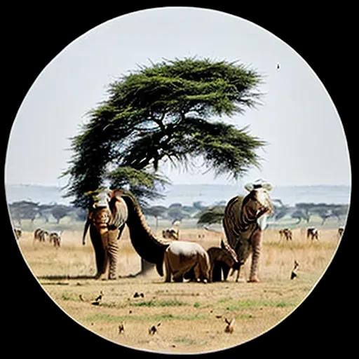 Beach resort with hidden logo